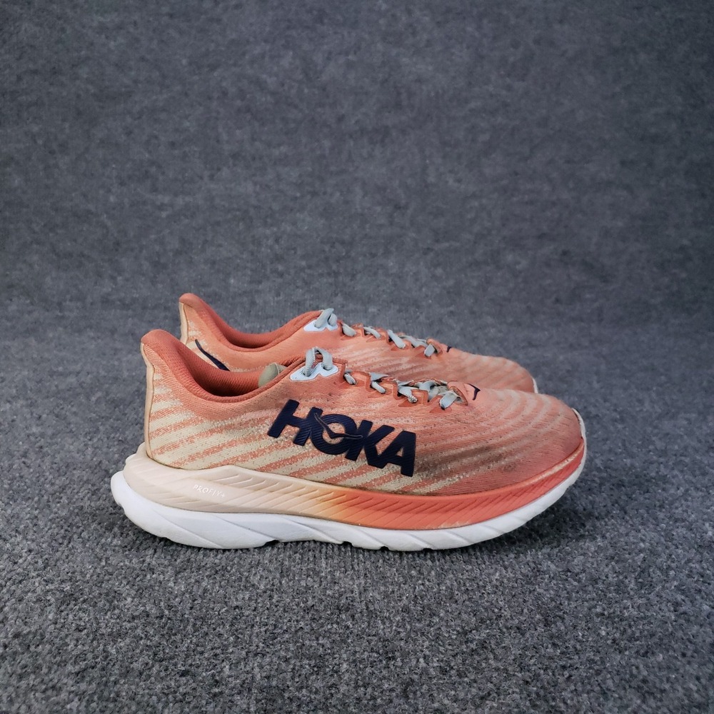 Hoka One One Mach 5 Shoes Women Size 8 Orange Road Running Sneakers 1127894 CPPF